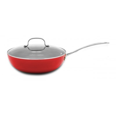 Ecopan Delight 28cm Covered Stirfry Red